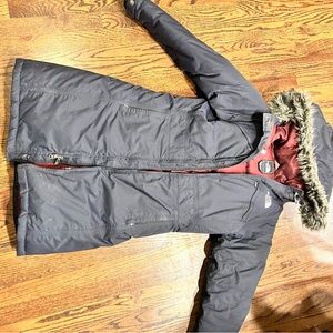 Women's North Face down filled parka